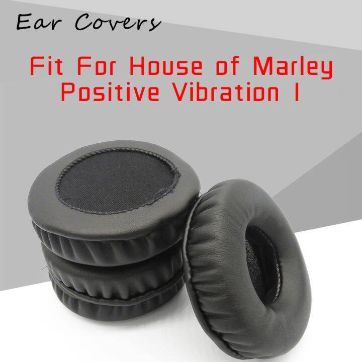 แผ่นรองหูฟังสำหรับ-house-of-marley-positive-vition-1หูฟัง-earpads-เปลี่ยนชุดหูฟัง-ear-pad-pu-leather-sponge-foam