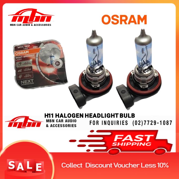 Osram Night Breaker Laser 55w headlight bulbs 