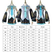 Cosplay Costume Midi Dress Miku Cosplay Miku Japan Dresses Wig Headdress Suit Halloween Womens Girls Clothing Costume