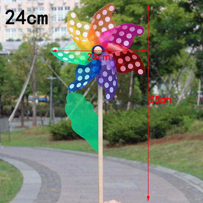 Garden Yard Party Outdoor Windmill Wind Spinner Ornament Decoration Kids Toys 