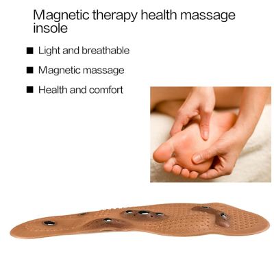 ‘；【-； Acupture Fat Burning Insoles Magnetic Therapy Slimming Body Cushion Foot Leg Pain Relieve Relief Breathable Foot Massage Pads