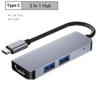 【100%-New】 liaoxian3105992120 3 In1 USBC HUB USB-C เพื่อ HDTV 4พันอะแดปเตอร์สำหรับ MacBook Galaxy S20 P40 30 Pro ประเภท-C USB Type C Hab ชาร์จแปลง