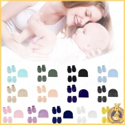 Ready Set găng tay đôi bao chân và nón cotton mềm mại cho bé sơ sh 18