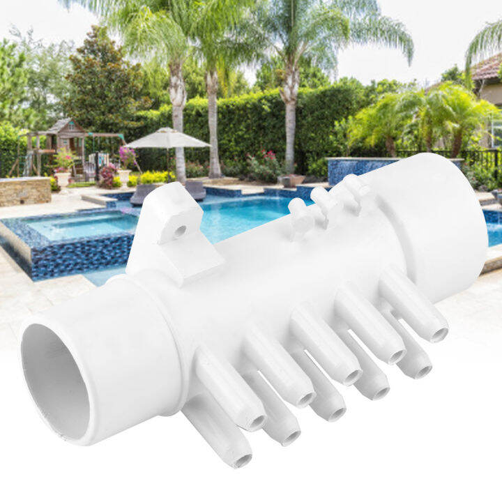 1.5in 10mm 10 Port PVC Pool Plumbing Manifold Hot Spring Bathtub
