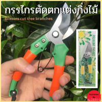 กรรไกรตัดกิ่ง สแตนเลส กรรไกรแต่งกิ่ง ขนาดพกพา Pruning shears Garden Branch scissors cut tree branches กรรไกรตัดตกแต่งกิ่งไม้