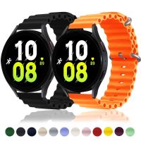 20mm 22mm Silicone Ocean Band for Samsung Galaxy Watch3/4/5/5Pro/Active 2 / Huawei Watch GTR Bracelets for Amazfit bip/GTS Strap