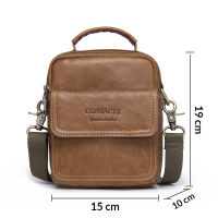 CONTACTS Mens Bag New 2022 Hot Sale Genuine Leather Zipper Bag Man Famous Brand Designers Shoulder Bags Fashion Messenger Bags