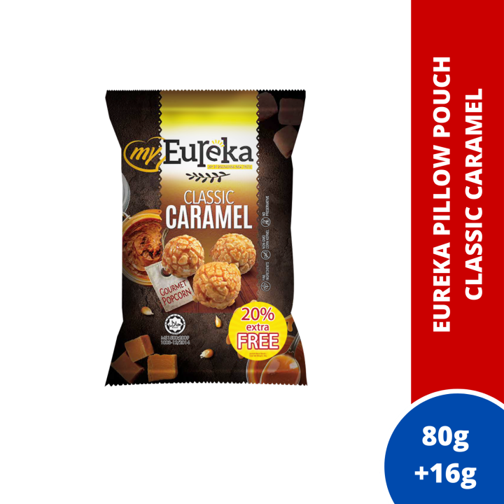 Eureka Popcorn Classic Caramel 80g + Extra 16g Lazada