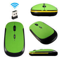 อัลตร้าบาง2.4กิกะเฮิร์ตซ์ Wireless Optical Mouse คอมพิวเตอร์พีซีหนูกับอะแดปเตอร์ USB Mause สำหรับคอมพิวเตอร์แล็ปท็อปเมาส์ไร้สาย Gamer