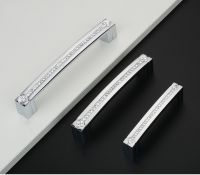 【CW】 Luxury Glass Handles Wardrobe Drawer Knobs Cabinets Cupboard Dresser Sliding Door Pull Handle