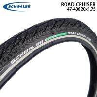 SCHWALBE ยางรถจักรยานแบบมีสายรีเฟล็กซ์สีดำ20นิ้ว47-406 20X1.75สำหรับจักรยานพับได้อะไหล่จักรยานจักรยานเสือหมอบ