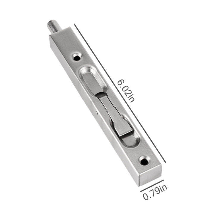 Door Flush Bolt Latch Lock Concealed Door Bolt Security Lever Action