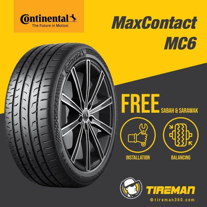 Continental Max Contact MC6 16 17 18 19 Inch Tayar Tire (FREE ...
