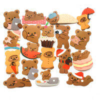 ?พร้อมส่ง?KOREA STYLE Cute bear 50แผ่น STICKER กันน้ำ สติ๊กเกอร์ ใช้ซ้ำได้ โทรศัพท์มือถื