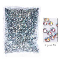 Wholesale DMC Hot Fix Flatback Rhinestone 14400pcsbag for Clothes Bags Accessories Top Quality Crystal Fabric Garment Stones