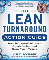 หนังสืออังกฤษใหม่ The Lean Turnaround Action Guide: How to Implement Lean, Create Value and Grow Your People [Paperback]