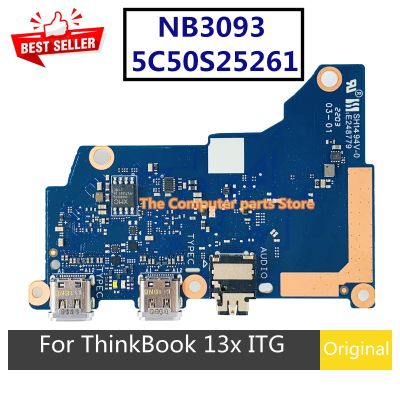 Original For Lenovo ThinkBook 13x ITG Laptop Power Botton Switch USB-C Type-C Audio Board 5C50S25261 NB3093