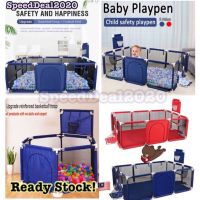 พร้อมสต็อก! เด็กทารก Playpen เล่นรั้วเด็กเด็ก Safety Barrier สี่เหลี่ยมผืนผ้า Square Hexagon Indoor Outdoor Yard Ready Stock! Baby Child Playpen Play Fence Children Kids Safety Barrier Rectangle Square Hexagon Indoor Outdoor Yard