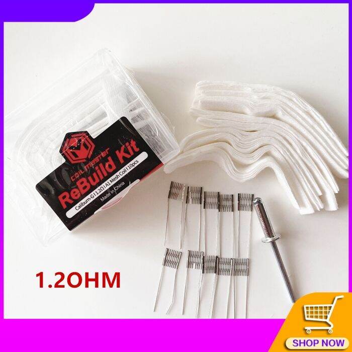 DIY Tool ReBuild Kit RBK for Caliburn G 0.8ohm/1.0ohm/1.2ohm Coil OCC