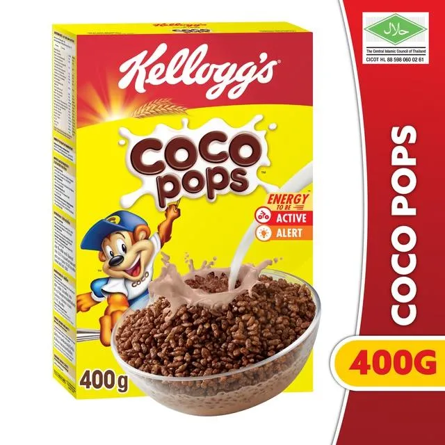 Kellogg's Coco Pops Cereal 400g Chocolate coated rice puffs Lazada PH