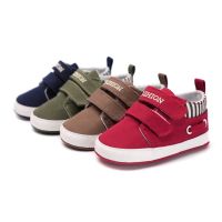 COD DSFGREYTRUYTU Infant Boy Girl Shoes Sole Soft Canvas Solid Footwear For Newborns Toddler Crib Moccasins 4 Colors Available