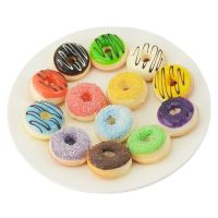 5cm Artificial Fake Bread Donuts Doughnuts Simulation Model Ornaments Cake Bakery Room Home Decoration Craft Toys Wedding Sweet