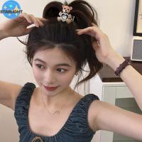 OQEWPI แฟชั่นสำหรับผู้หญิง หวานหวานแหววว กิ๊บติดผมหางม้าสูง Barrettes บาร์เร็ตต์ สำหรับเด็กผู้หญิง สำหรับผู้หญิง เพชรประดับเพชร รักหัวใจ ชุดคลุมศีรษะ ที่หนีบผมหางม้าทรงสูง กรงเล็บขนหมี กิ๊บติดผมสไตล์เกาหลี ที่มัดผมหางม้า