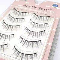 Eyelashes Transparent Terrier 5/2 Pairs 3D Mink Eyelashes False Lashes Thick Makeup EyeLash Lashes Natural Soft Fake Eye Lashes