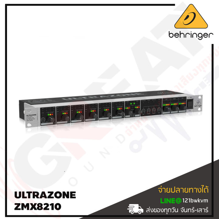 behringer-ultrazone-zmx8210-มิกเซอร์แบบอนาล็อคแบบเข้าแร็ค-8-channel-3-bus-professional-8-channel-3-bus-mic-line-zone-mixer-with-remote-control-and-link-ports-สินค้าใหม่แกะกล่อง-รับประกันบูเซ่