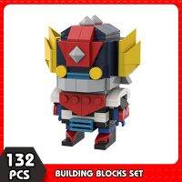 Qsv35ชุดบล็อคก่อสร้างตุ๊กตาขยับแขนขาได้อนิเมะ Moc-Goldorak,Para Crianças Brickheadz Mecha Modelo Bonquedos Tijolo