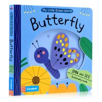 My little green world butterfly my little green world butterfly original English picture book mechanism operation paperboard Book Young English Enlightenment interesting popular science books parent-child interaction Campbell