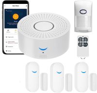 【hot】▫  WiFi Security Alarm System With Door Sensor App Burglar Siren