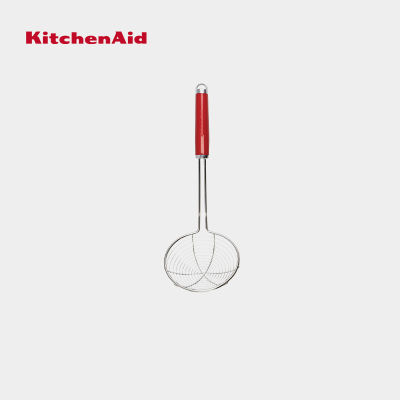 KitchenAid Stainless Steel Skimmer - Almond Cream/ Empire Red กระชอนสแตนเลส