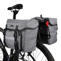 25L Bike Rear Seat Trunk Bag Pannier Bag Luggage Carrier Rain Cover Panniers Bike Accessories