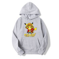 เสื้อฮู้ดลาย Pikachu แฟชั่นการ์ตูนน่ารัก+แฟชั่นแขนยาว เสื้อกันหนาวขายดี !! #-705