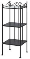 RÖNNSKÄR Shelving unit, black 42x103 cm (เรินน์แชร์ ชั้นวางของ, ดำ 42x103 ซม.)