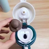 Korean style trendy brand star dad stainless steel thermos cup ins bouncing lid male and female students water cup large capacity couple 4QQZTH