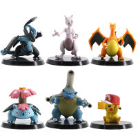 6pcsset Pokemon Anime Figure Cartoon Kawaii Pikachu Manga Statue PVC Action Figure Collectible Model Toys Doll Decoration