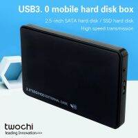 TWOCHI กล่องใส่ USB3.0 SATA เอสเอสดีพอร์ตอนุกรมขนาด2.5นิ้วกล่องฮาร์ดดิสก์รองรับ Wadah HDD Eksternal โทรศัพท์มือถือโปร่งใส6TB