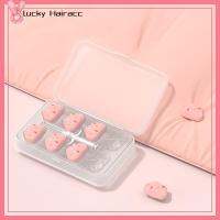 LUCKY HAIRACC 8Pcs รูปร่างเมฆ ที่ใส่ผ้านวม ผ้าฝ้ายเอบีเอส สีชมพูอมชมพู คลิปผ้าห่มนวม ทนทานต่อการใช้งาน การรักษาความปลอดภัย หมุดผ้านวม ผ้านวมหมอนอิงผ้าม่าน