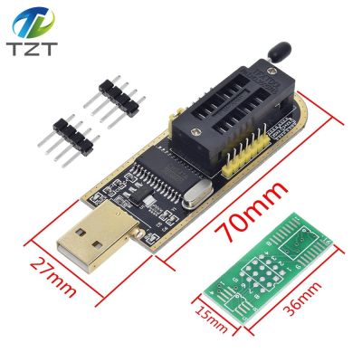 TZT CH341A 24 25 Series EEPROM Flash BIOS USB Programmer Module + SOIC8 SOP8 Test Clip For EEPROM 93CXX / 25CXX / 24CXX