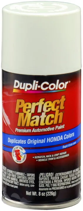 Dupli Color Honda Perfect Match Automotive Paint 8 Oz Aerosol White Taffeta Lazada Ph - Dupli Color Perfect Match Touch Up Paint Universal Gloss Black