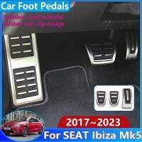 สำหรับที่นั่ง Ibiza Mk5อุปกรณ์เสริม2017 ~ 2023 6F เบรคกันลื่นไม่เจาะการเหยียบเท้าที่ครอบประตูป้องกันสนิมรถยนต์