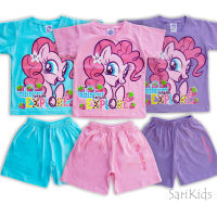 ชุดเซ็ทเสื้อกางเกง เด็กหญิง (2-4ขวบ) ลิขสิทธิ์แท้ My Little Pony ลายโพนี่ ผ้าคอตตอนสแปนเด็กซ์ เนื้อผ้าดี นุ่ม ใส่สบาย