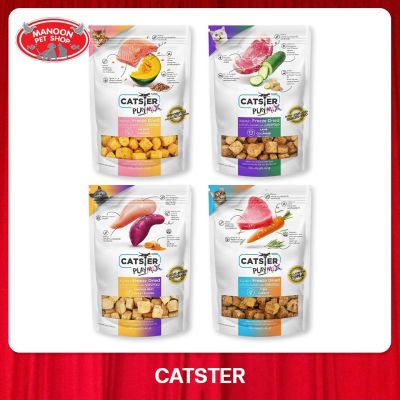 [MANOON] CATSTER Play Mix Freeze Dried Treats & Toppers for Cats 40g.