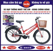 xe đạp trẻ em từ 7 đến 10 tuổi chính hãng Thống Nhất - sản phẩm dành cho con trai vào lớp 1 - tặng kèm thêm 1 đôi bánh phụ loại cao cấp để giữ thăng bằng và an toàn cho bé
