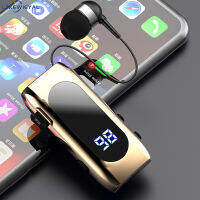 Lzkeeyalalalalalal】 K55สายคล้องคอชุดหูฟังที่รองรับบลูทูธแบบยืดหดได้ V5.2สมาร์ทอินเอียร์หูฟังสำหรับเล่นกีฬาเดียวพร้อมจอแสดงผลดิจิทัล Led แบบ100% ของแท้【cod】