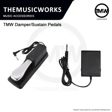 Damper Sustain Pedal w/ Polarity Foot Switch For Electronic Piano Keyboard  US
