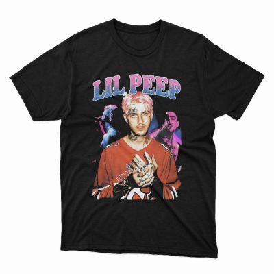 Lil Peep T-shirts เสื้อผ้าวินเทจ แขนสั้นผ้าฝ้ายแท้ สไตล์ไทยสตรีท American high street size S-3XL【จัดส่งทันที】