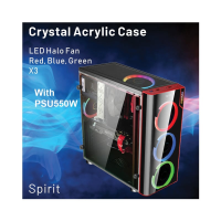 ATX CASE ITSONAS SPIRIT HALO (BLACK)